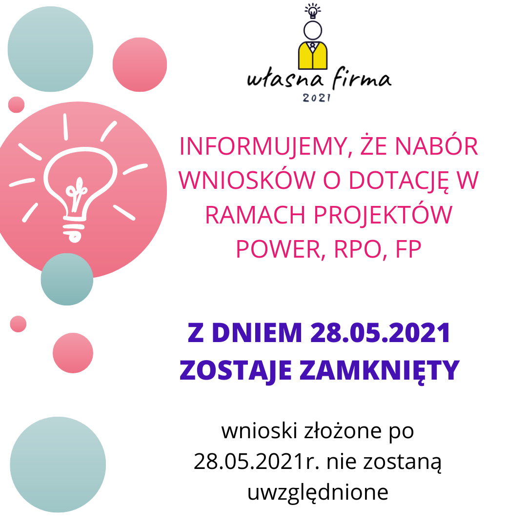 Zakończenie naboru dotacje