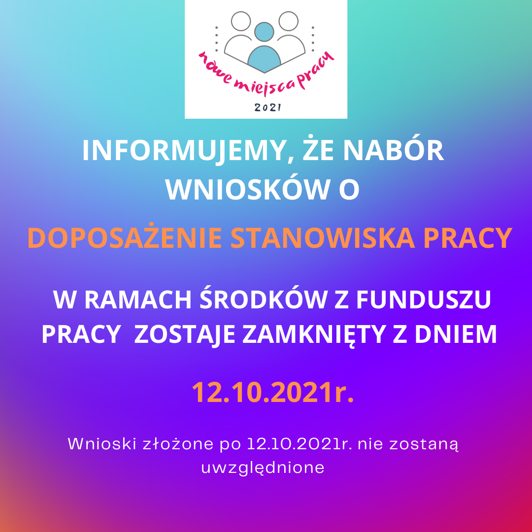 Zamknięcie naboru doposażenie