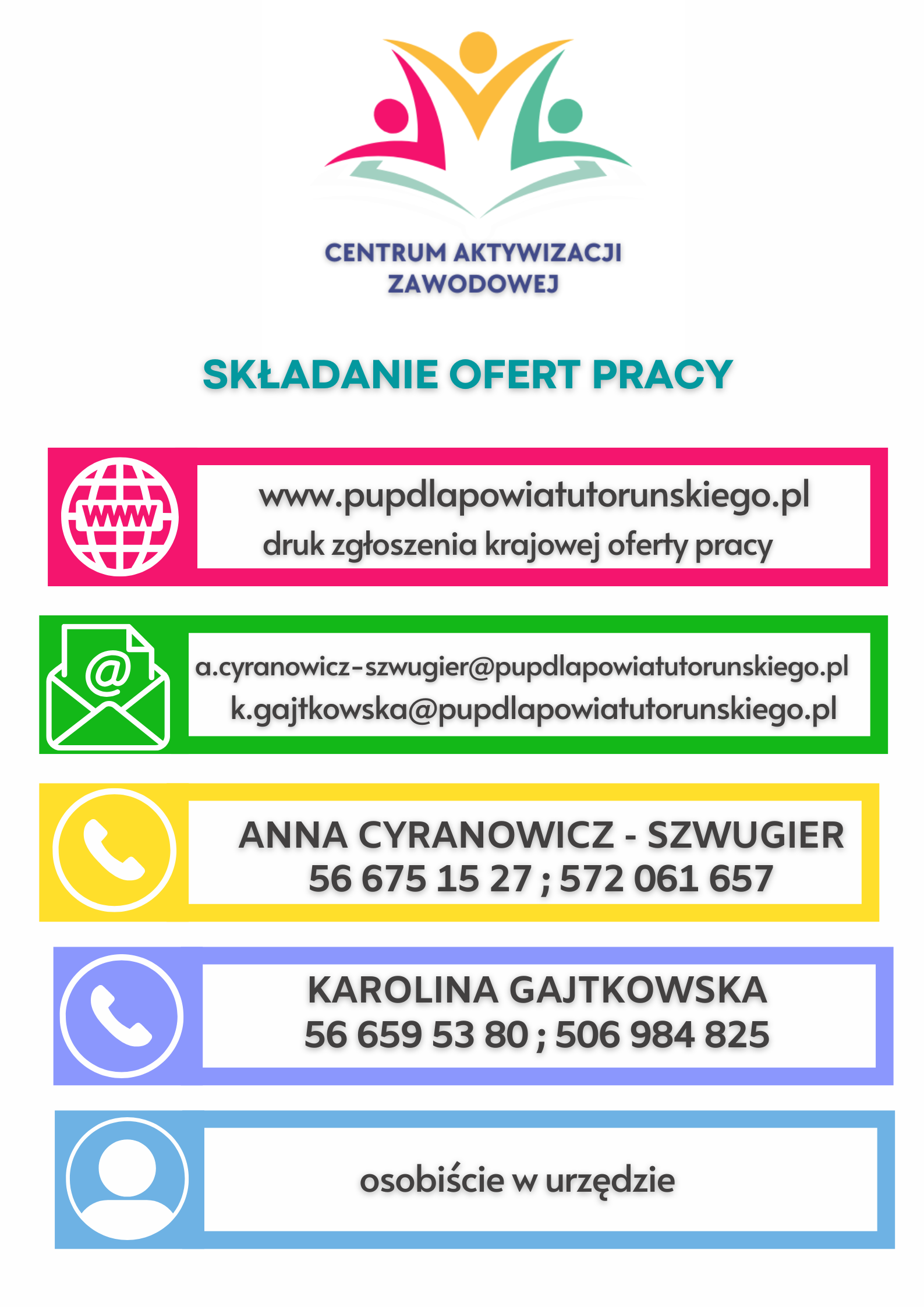 Składanie ofert pracy